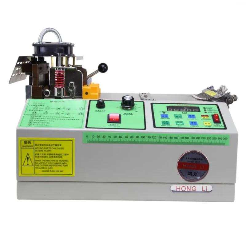 

LCD Screen Automatic Computerized Rope Cutting Machine Cold and Hot Zipper Cutting Ribbon Cutting Webbing Machine Elastic Band