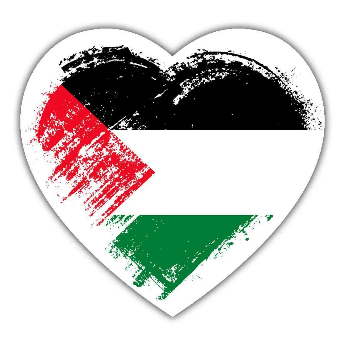 Classic Design Palestinian Heart Palestine Country Waterproof Reflective Sunscreen Expat Flag Car Accessories Decoration