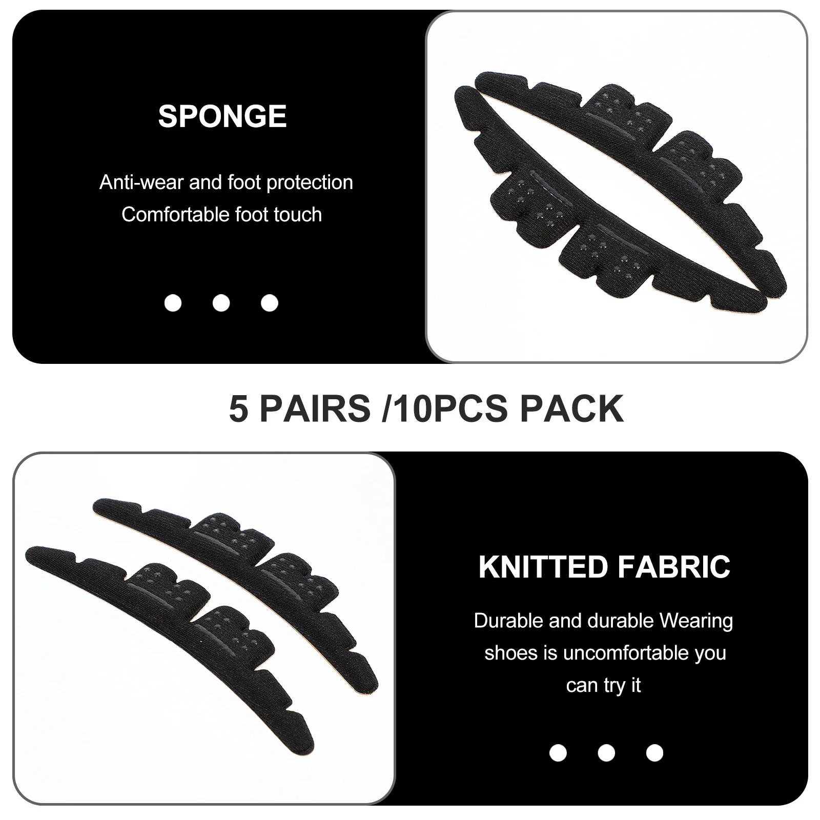 

Heel Cushion Pads Anti-Slip Shoe Inserts For Men Women Breathable Heel Grip Liners Pain Relief Outdoor Foot Care Tool