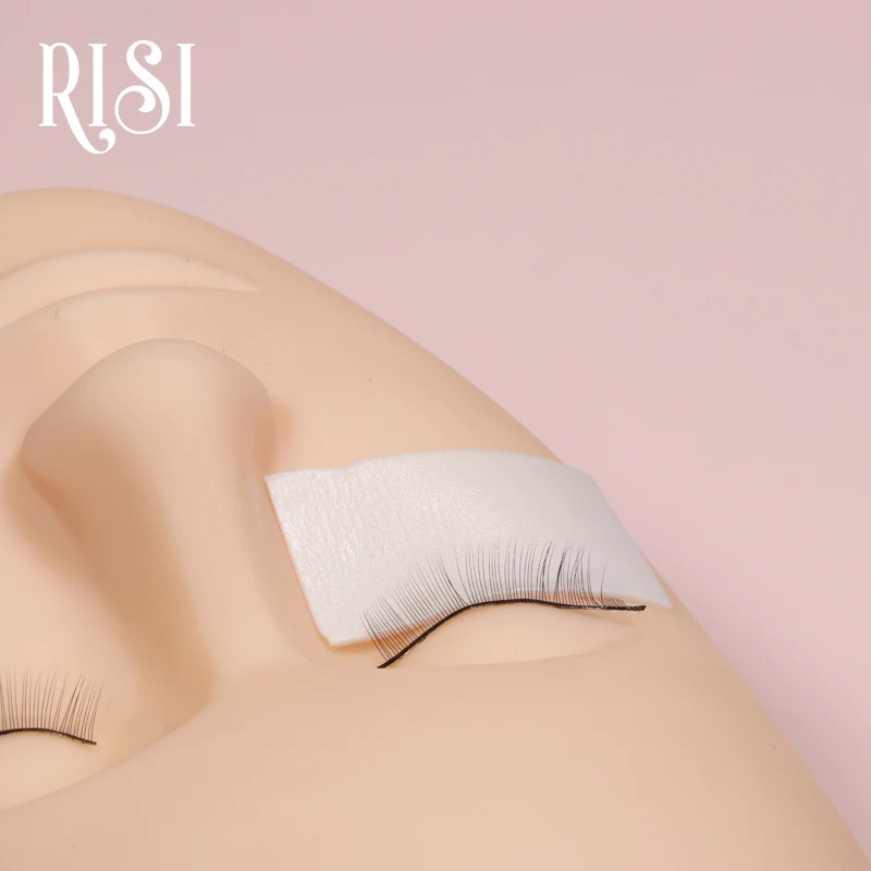 RISI Lint Free Eyelash Pads Under Eye Patches Foam Sponge Lash Patch Medical Eyelash Sticker Tape Eyelash Extension Supplies