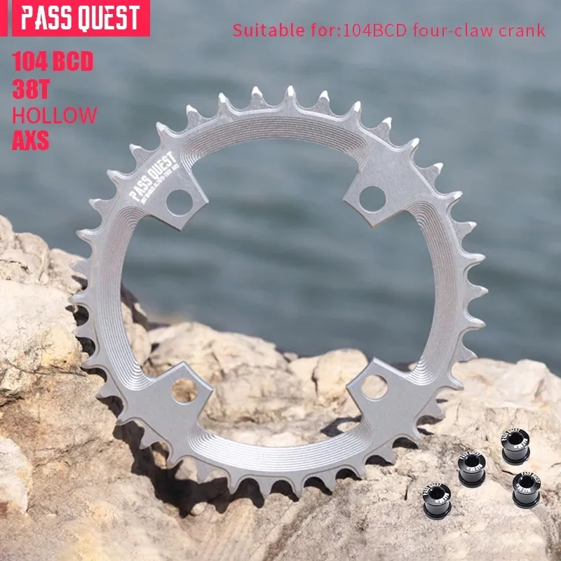 PASS QUEST 104BCD forAXS 12S チェーンリング ラウンドナローワイド