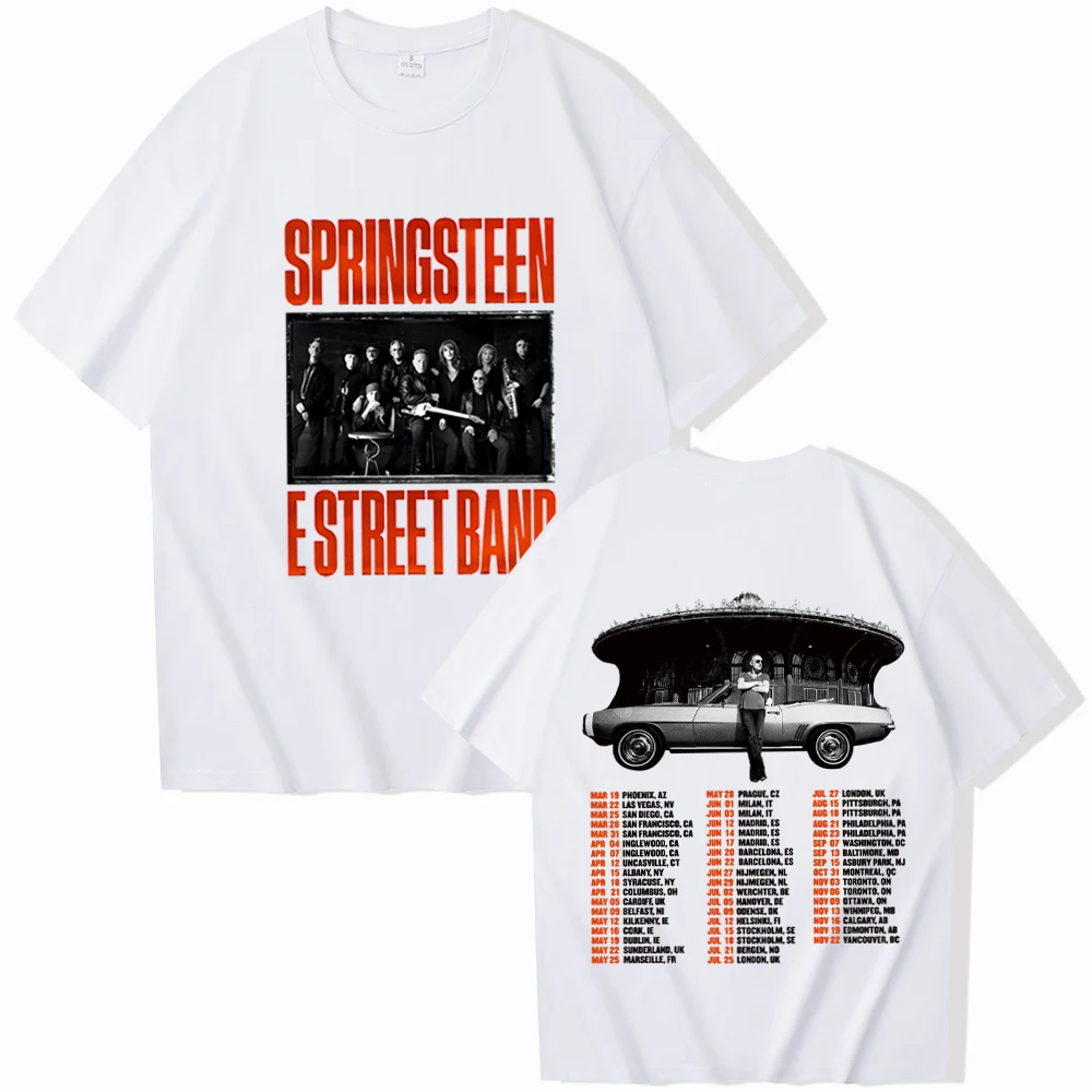 Bruce Springsteen and E Street Tour Shirt Springsteen Shirt Springsteen Music Tour 2024 Unisex Pullover Tops Streetwear