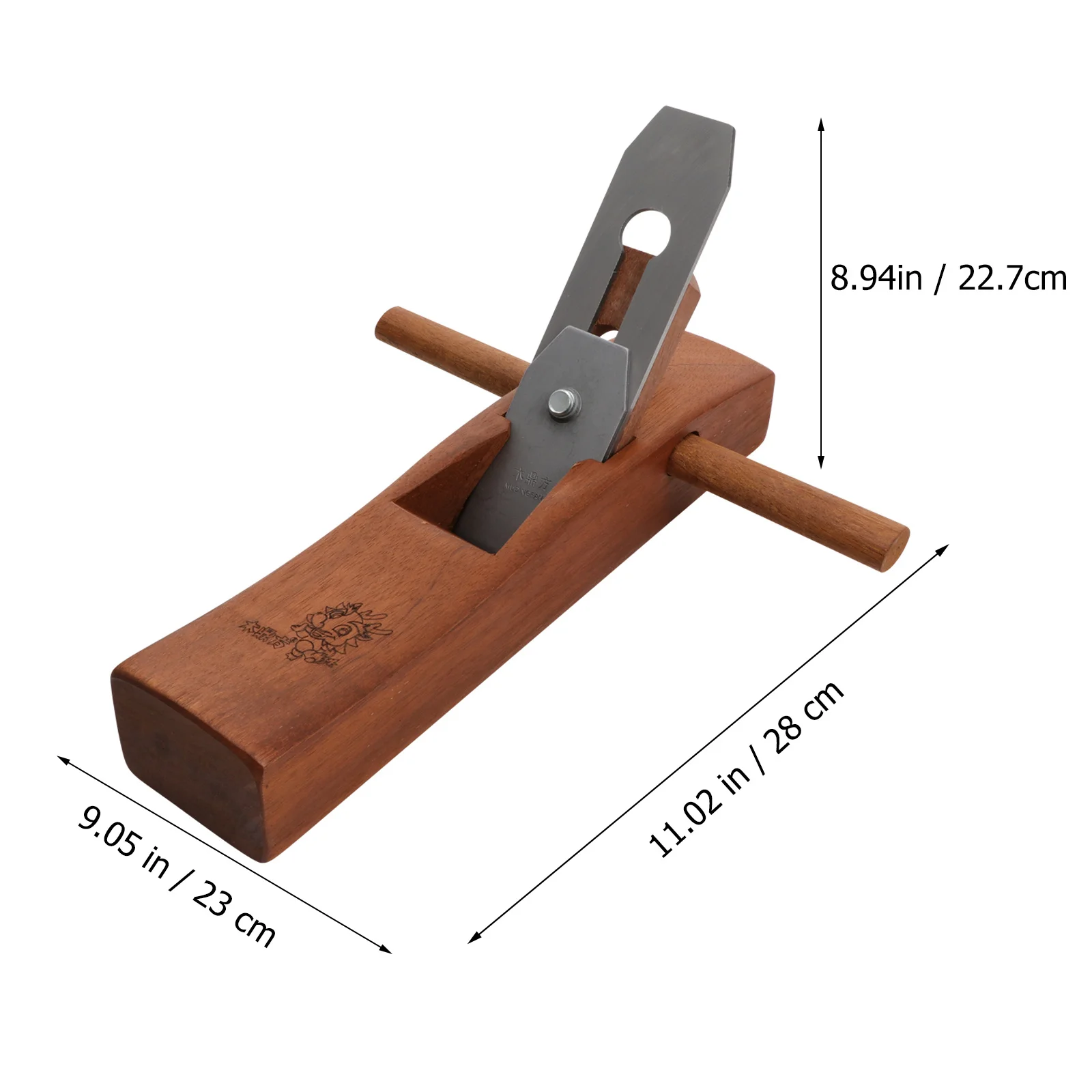 Pialla per legno a mano Materiale in legno durevole Dispositivo efficiente per la lavorazione del legno del corpo per falegname Fornitura di lavorazione del legno Pialla domestica