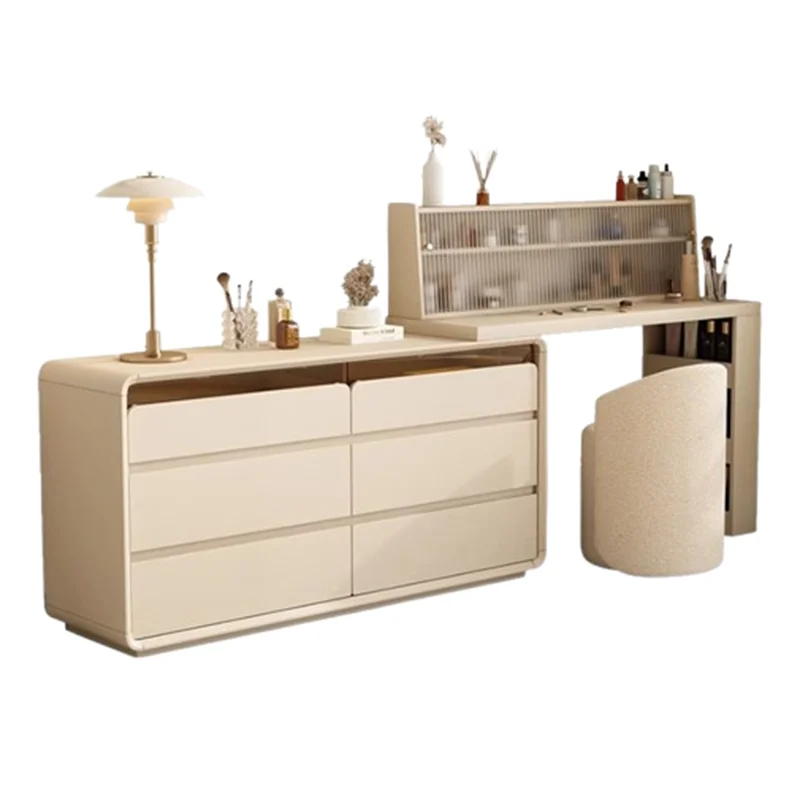 متعددة الوظائف قابل للتعديل دولاب الزينة ماكياج الفتيات خشب متين خلع الملابس الجدول درج موضة Schminktisch أثاث غرفة نوم