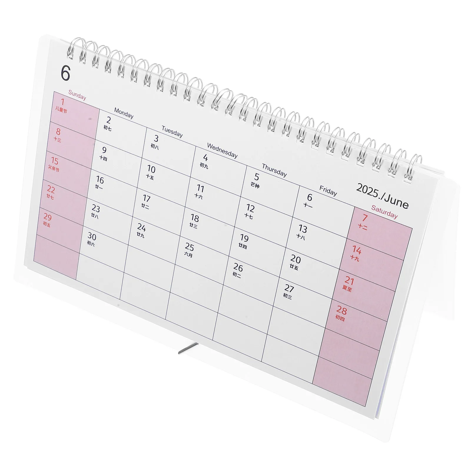 2025 Desk Calendar Minimalist Desktop Planner Standing Flip Monthly Tabletop Calendar Convenient for Office Home