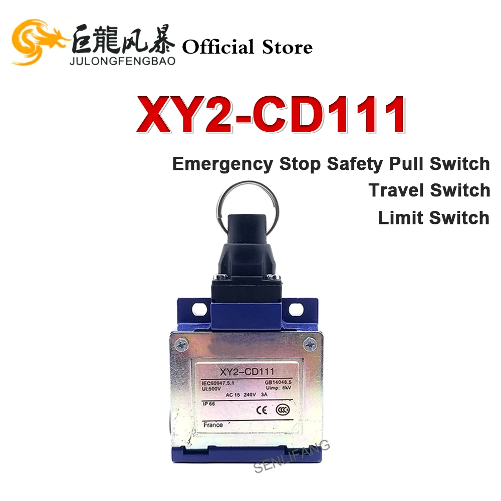 Limit Switch Pull Rope Switch XY2-CD111 XY2CD111 Emergency Stop Safety Pull Switch