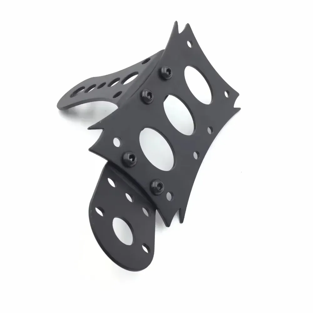 دراجة نارية لوحة ترخيص قوس دعامة إضاءة ل هارلي BMW كاواساكي أفقي عمودي متعرج الجانب جبل 7 3/10 "X 4 4/5"