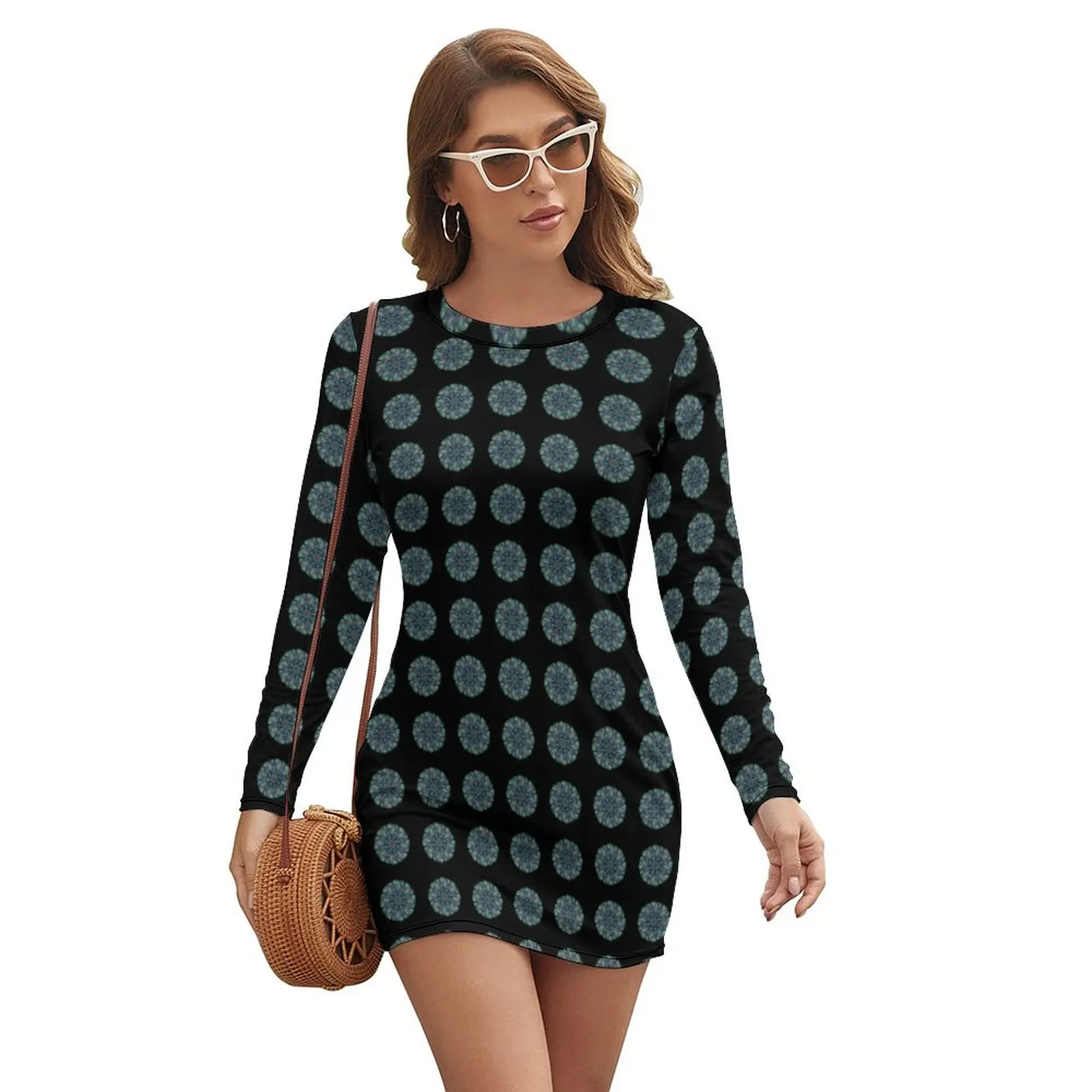 

Garden In The Round Long-sleeved Dress Women's summer dresses sexy dress Women's summer skirt african dresses for woman