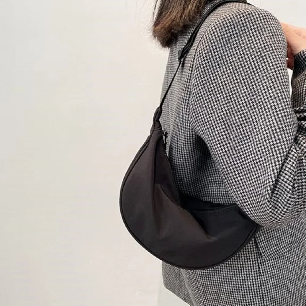 

Нейлоновая сумка для пельменей, сумка через плечо, большие модные сумки на плечо, водонепроницаемая сумка в форме полумесяца, легкие дорожные кошельки