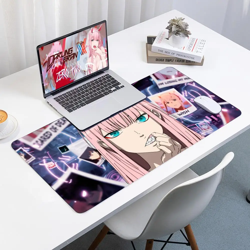 Darling FranXX Zero Two Mouse Pad Rubber Computer Laptop Official Game Super Colored Print Aesthetic Fashion Luxury Gift Mat