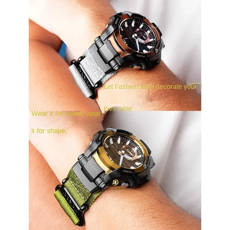 For Casio G-SHOCK 5536 GR-B100/GB-1A2/1A3/1A4 Modified Nylon Watch Strap Canvas waterproof Watchband Men Outdoor Sports Bracelet