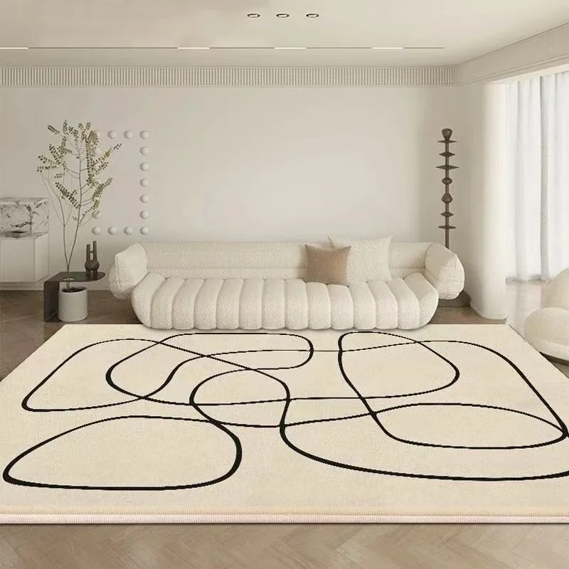 Nordic Style Carpet Living Room Decoration Home Large Area Rugs for Bedroom Fluffy Soft Cloakroom Rug Thickened Anti-skid Mat