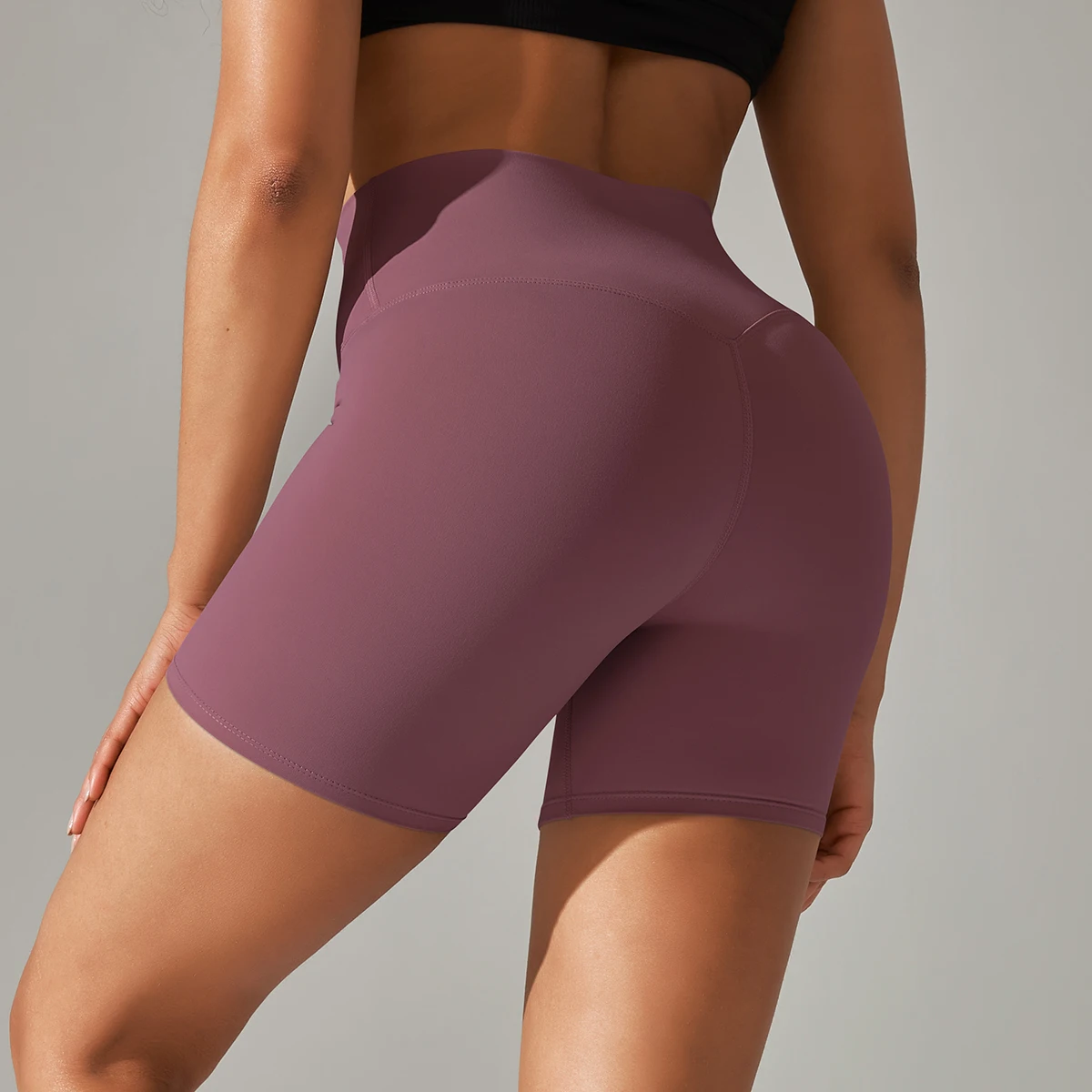 Frauen Yoga Legging Shorts Schnell Trocknend Radfahren Workout Gym Shorts Squat Proof Hohe Taille Fitness Engen Shorts Sport Kurze – Detail 40