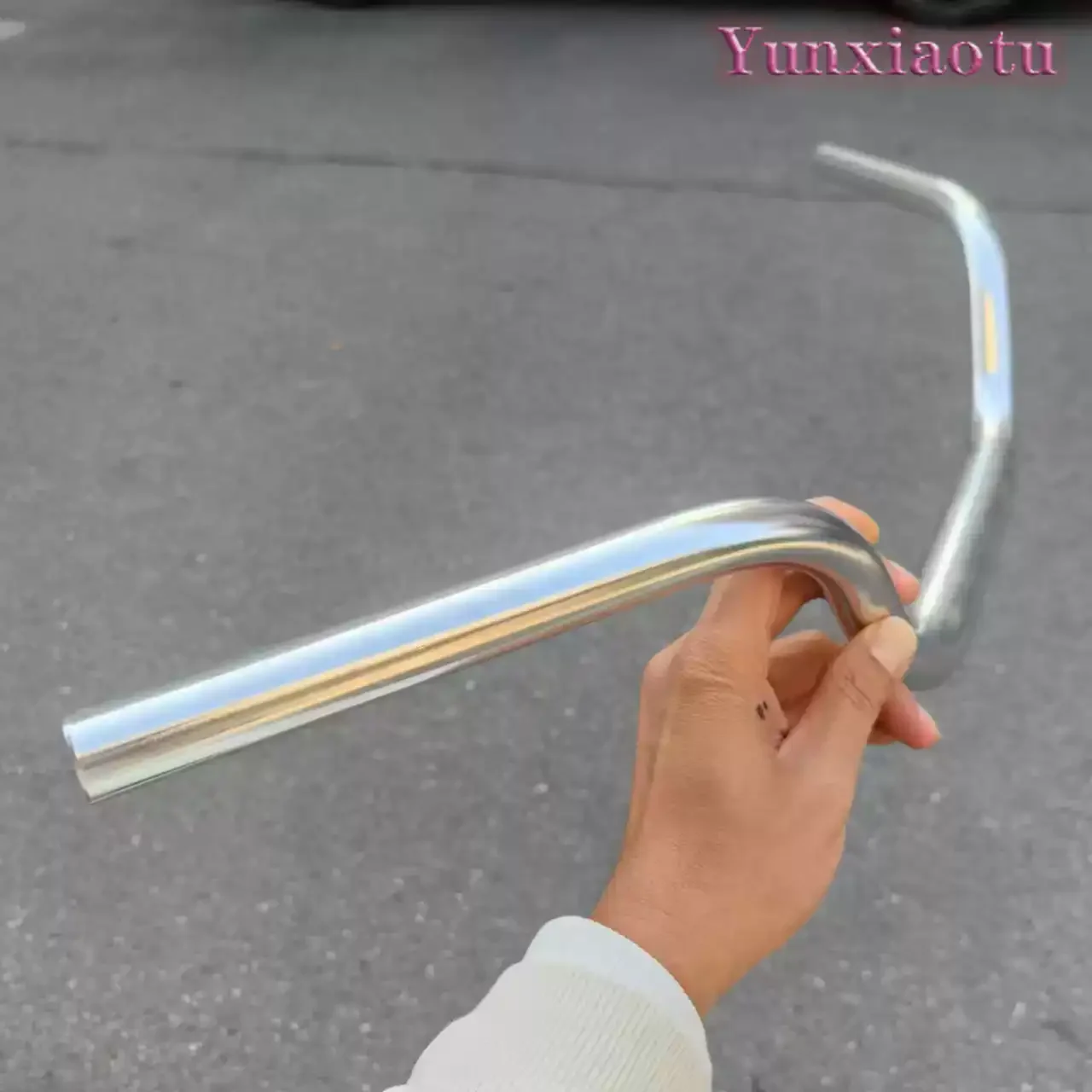 31.8 * 700 Bicycle Lift Bar, The Third Generation Anodized Polished Bright Silver Bicycle Aluminum Alloy Handlebar