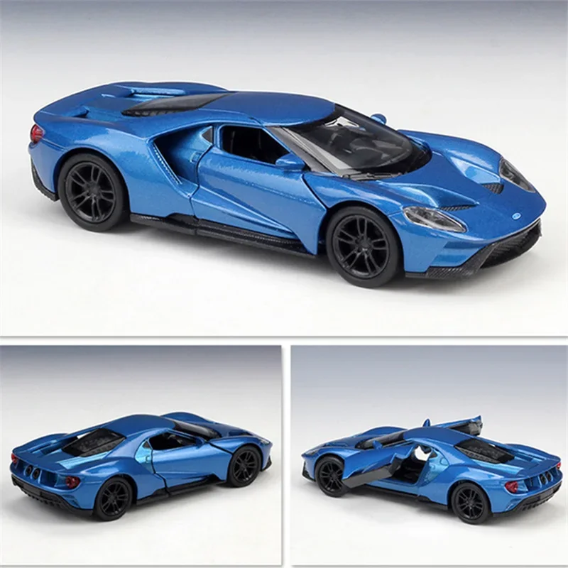 Welly 1:36 2017 Ford GT Legering Sportwagen Model Diecast Metal Racing Voertuigen Auto Model Simulatie Collectie Kinderspeelgoed Gift