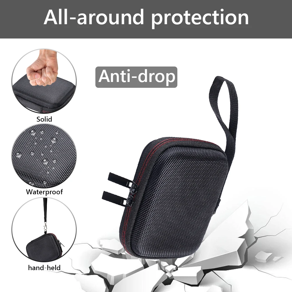 EVA Hard Carrying Case Shockproof Travel Storage Bag Anti-Scratch with Mesh Bag&Hand Strap for Samsung T7 Shield/T9 Portable SSD