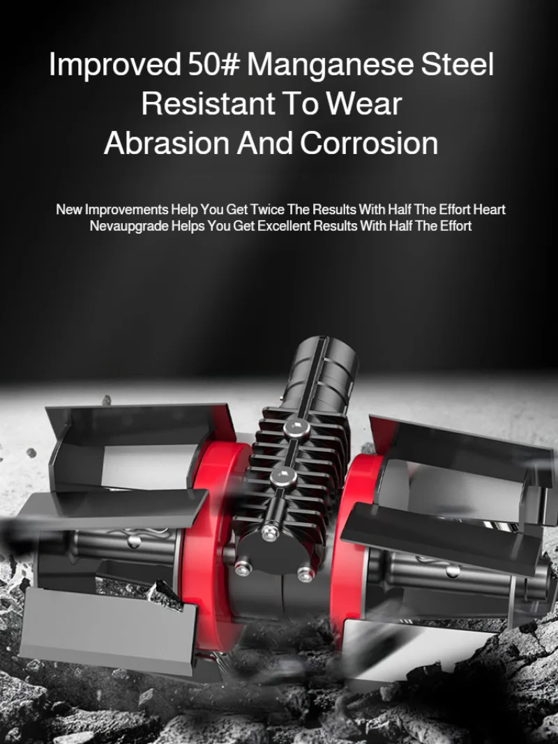 أجزاء قاطعة الفراشي مستقيم شفرة الخندق الجمعية إزالة الأعشاب الضارة عجلة المائل خدش الصلب أداة تشذيب الحافة رئيس جزازة العشب أجزاء #3