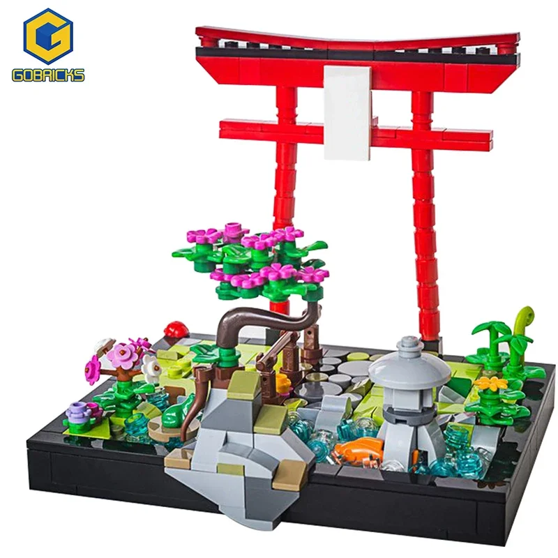 

Japanese Mini Street Block Mini City Street Special Japanese Garden Model DIY Assembly Toys for Children Educational Anime