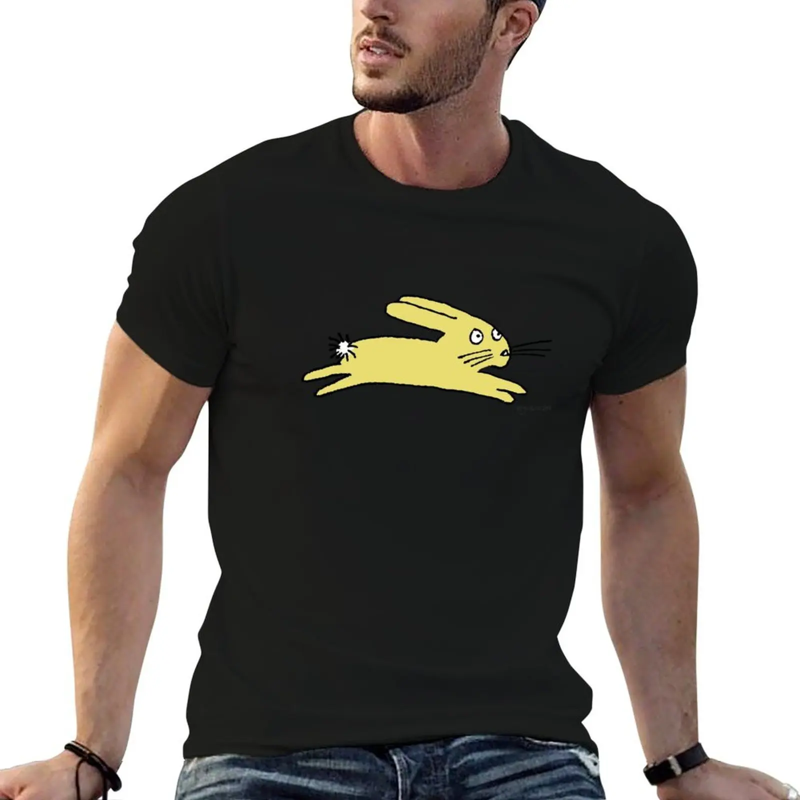 

Leaping Lemon Bunny T-Shirt t shirts for man cotton funny funny t shirts man man t shirts for men casual T-shirt