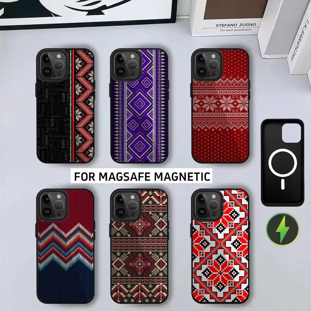 

U-Ukraine Ornaments P-Patterns Phone Case For iPhone17,16,15,14,13,12,11 Plus,Pro Max Magnetic with Magsafe Wireless Charging