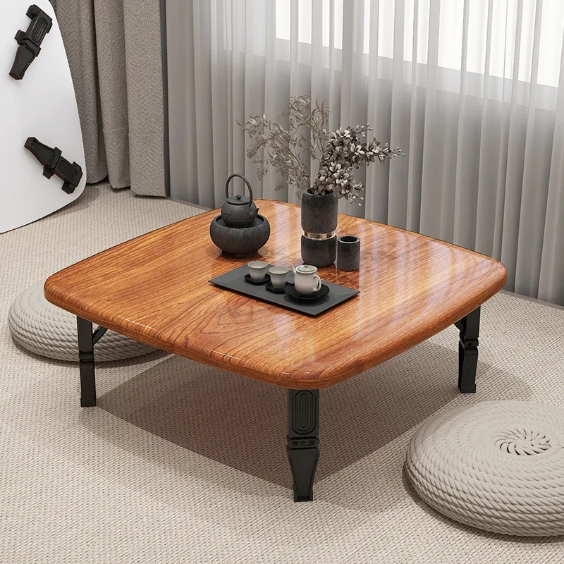 Living Room Sofa Coffee Table Multifunctional Tatami Low Table Modern Folding Coffee Table for Small Spaces