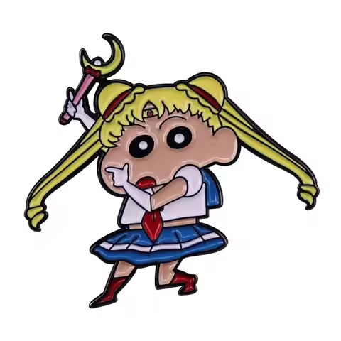 Cartoon Cute Cosplay Brooch Japan Anime Pins Funny Jewelry