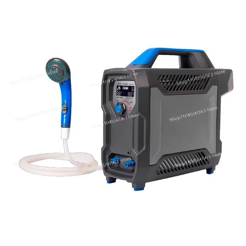 Portable Outdoor Camping Gas Water Heater, Wireless Shower Device for Hot Water Supply in Bathroom Bathtub and Outdoor Shower