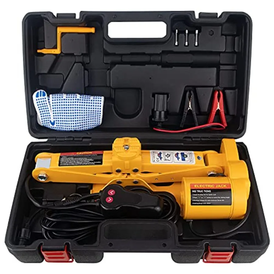 

Electric Car Jack 3T Scissor Floor Jack Set 12V Automatic Vehicle Lift Kit for Road Emergency for Sedans Lifting rang: 4.72~14.