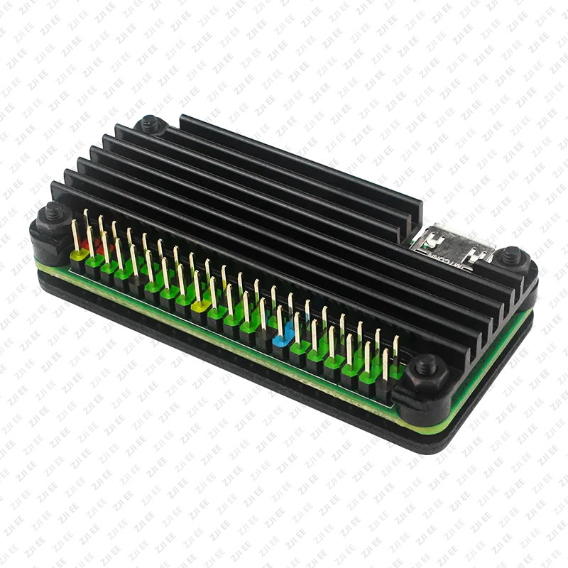 Raspberry Pi Zero 2 W Aluminum Case for Raspberry Pi Zero 2W CNC Metal Shell Passive Cooling Heat Sink GPIO Header