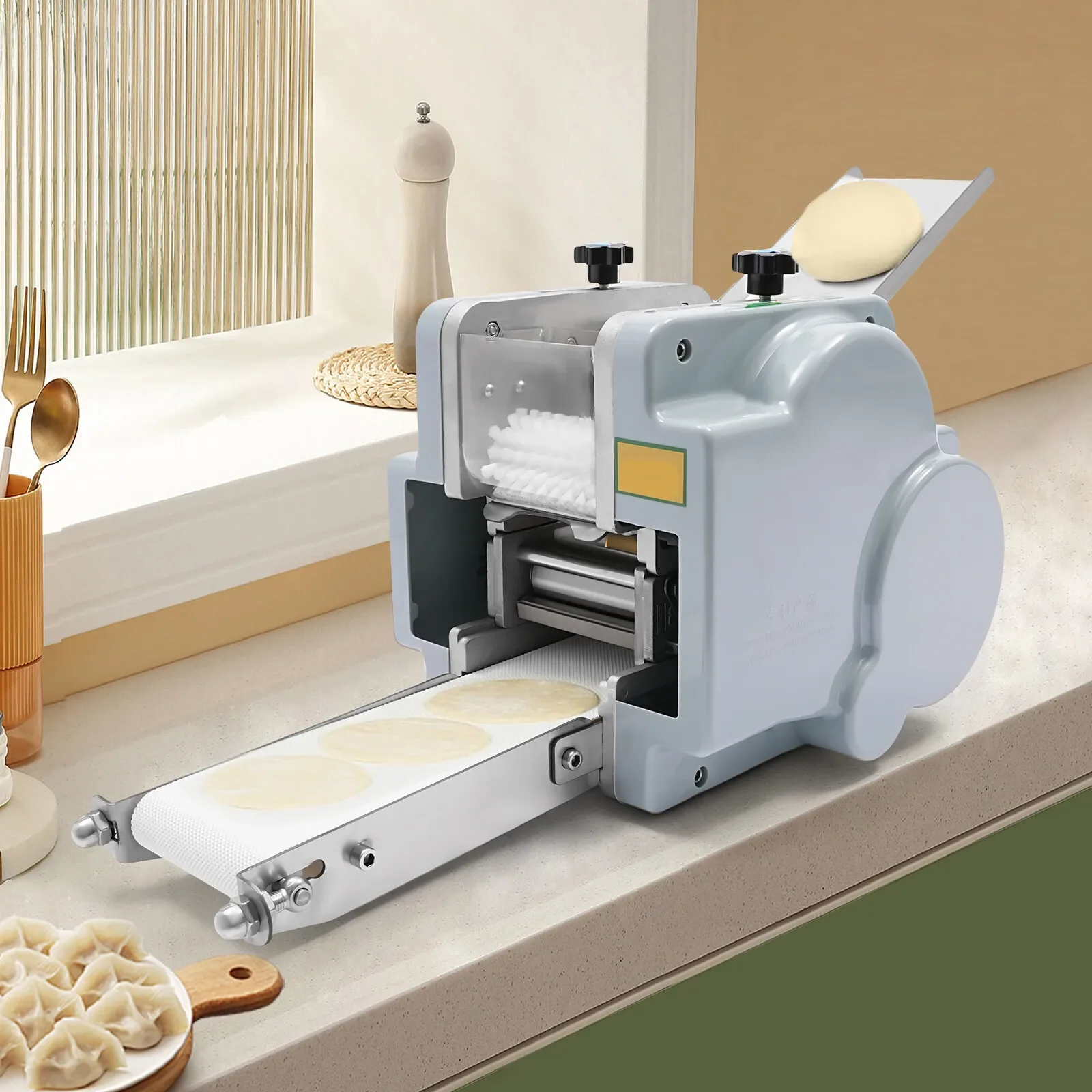 

140W 60 Pieces/Min Automatic Dumpling Skin Machine Dumpling Wrapper Maker