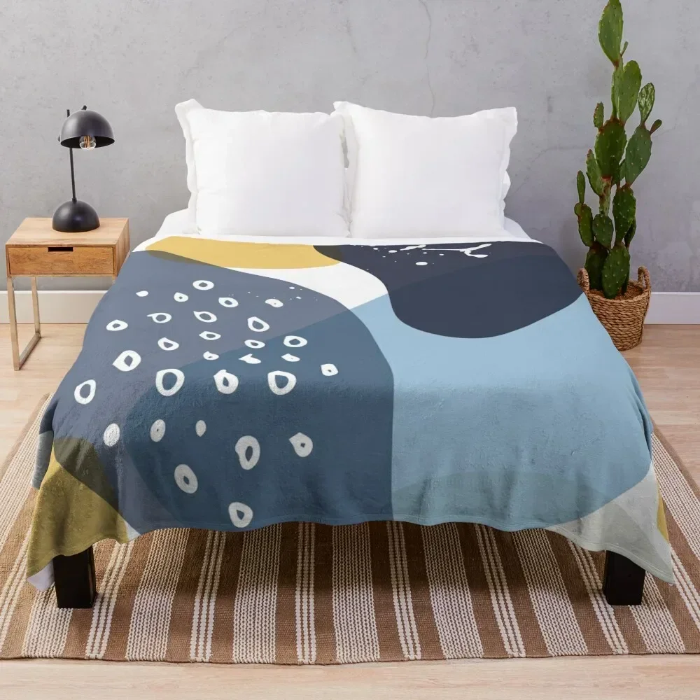 Abstract Minimalist No 5 Throw Blanket Soft Plush Plaid Cute Plaid Blankets