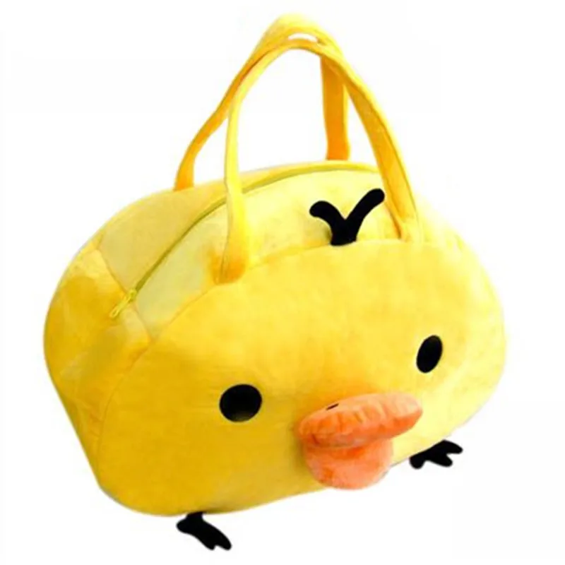 Rilakkuma Kiiroitori Chick Plush Shoulder Bags for Women Kawaii Cute Tote Bags Large Anime Cartoon Travel Hand Bag Handbag