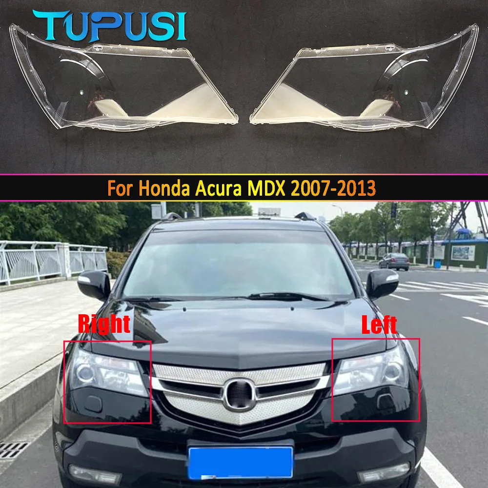 

For Honda Acura MDX 2007~2013 Car Headlamp Lens Car Front Glass Lens Headlamp Transparent Lampshade Lamp Shell Lights Housing