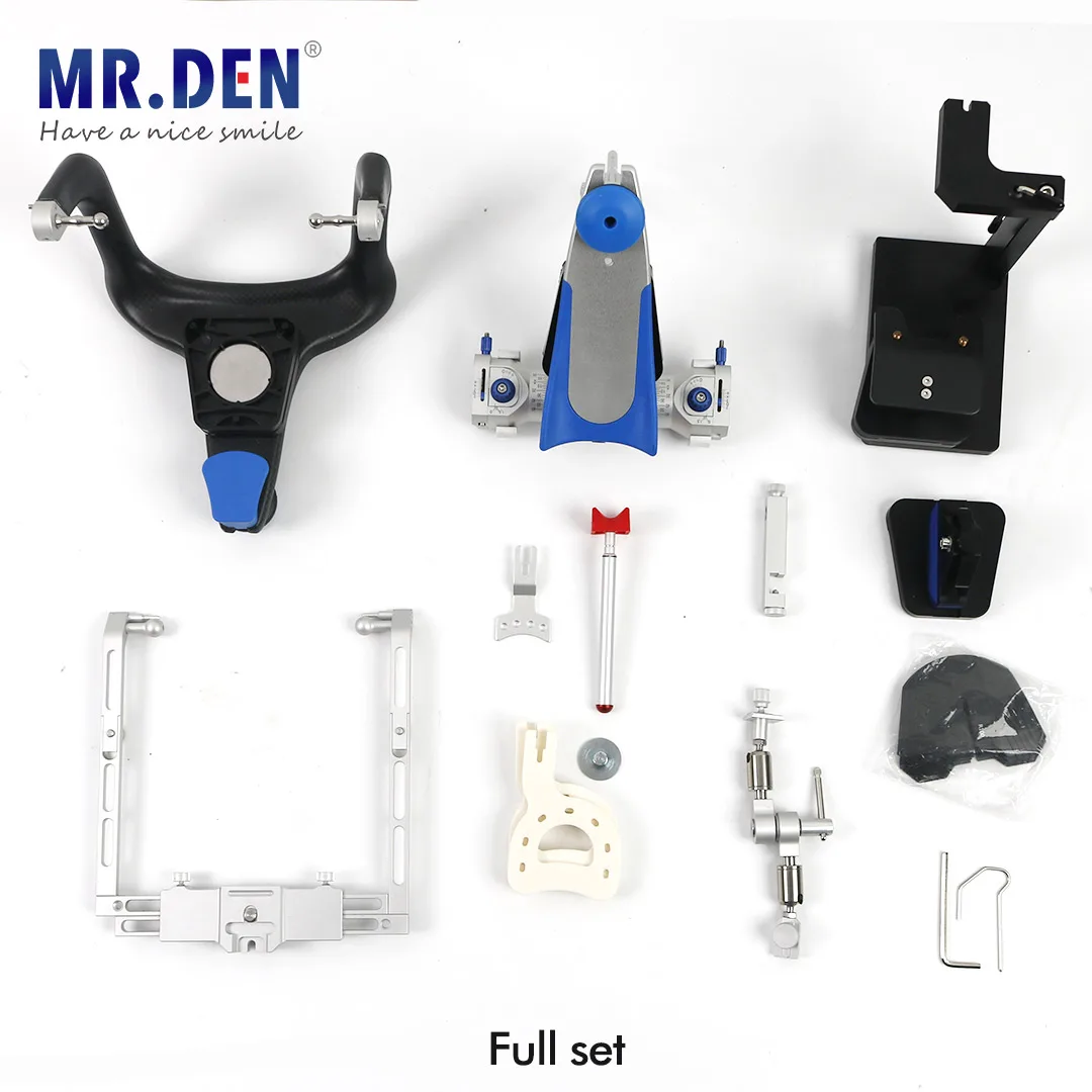 MR DEN Fully Adjustable Jaw Frame Anatomical Articulator Gilbach Mechanic Facial Arch Arrangement Guide Plate Transfer Table