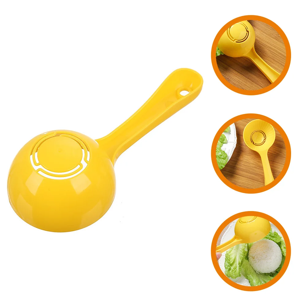 

Rice Ball Spatula Semi-circular Mold Commercial Bowl Spoon Sushi Baking Tool (yellow) Scoop Japanese Scooper