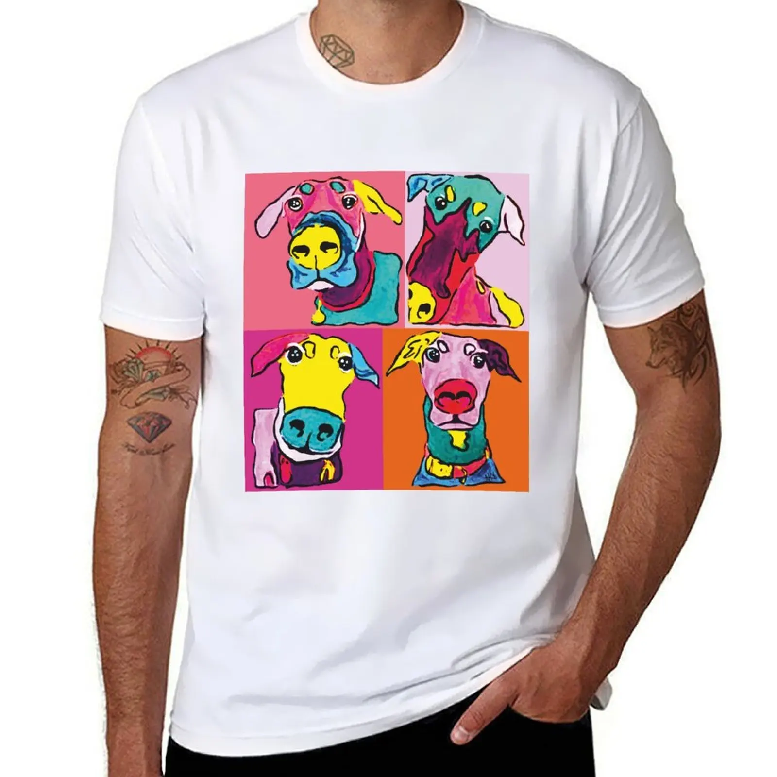 

Doberman Funny faces T-Shirt man t shirt designer t shirt man casual T-Shirt
