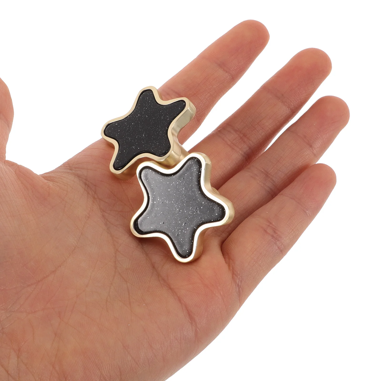 

2Pcs Zinc Alloy Star Cabinet Knobs Nordic Style Drawer Pulls for Kitchen Bathroom Furniture Wardrobe Closet Door Hardware