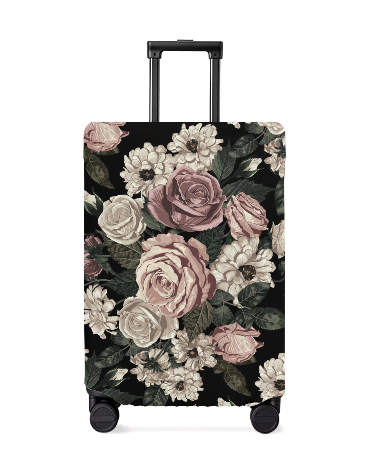 

Plant Flowers Green Leaves Travel Luggage Protective Cover for Travel Accessories Suitcase Elastic Dust Case Protect Sleeve