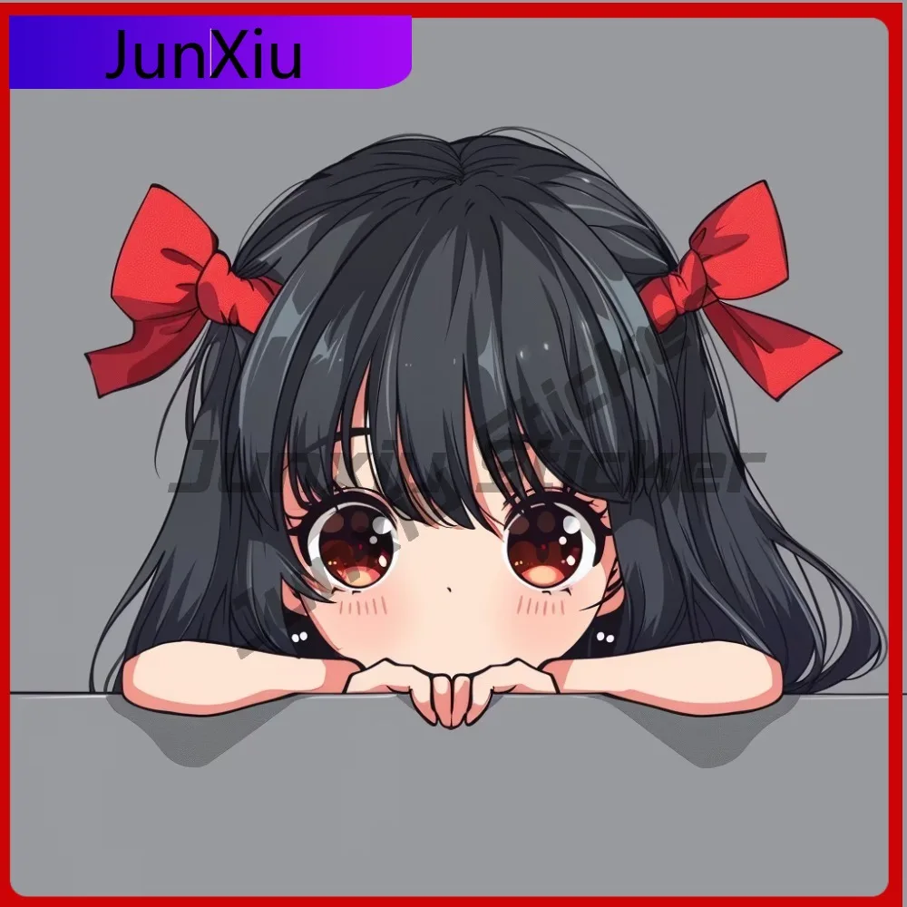 

Peeking Anime Girl with Unique Car Laptop Window Bumper Waterproof Vinyl Decal Decoration Cool Cool Unique Trendy Unique