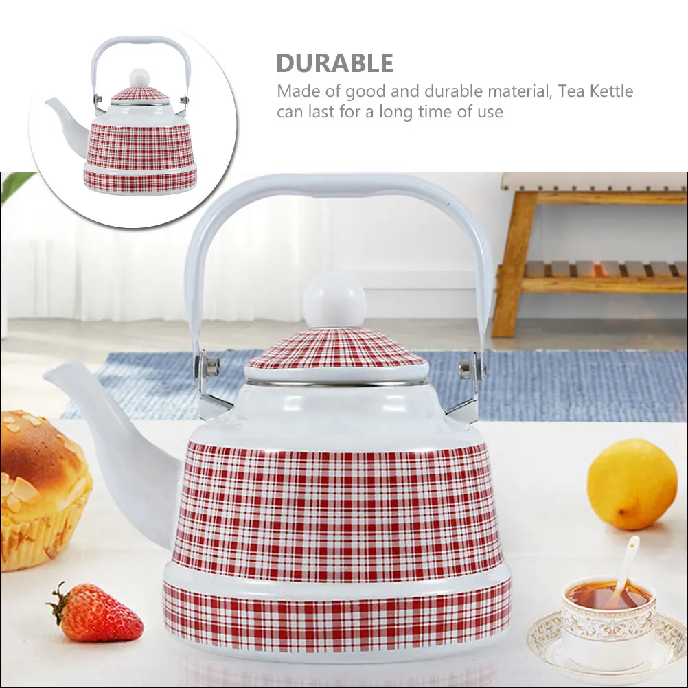 

Enamel Kettle Portable Tea Kettle Stovetop Water Pot Retro Vintage Enamel Teapot Enameled Teapot Tea Kettles Stovetop