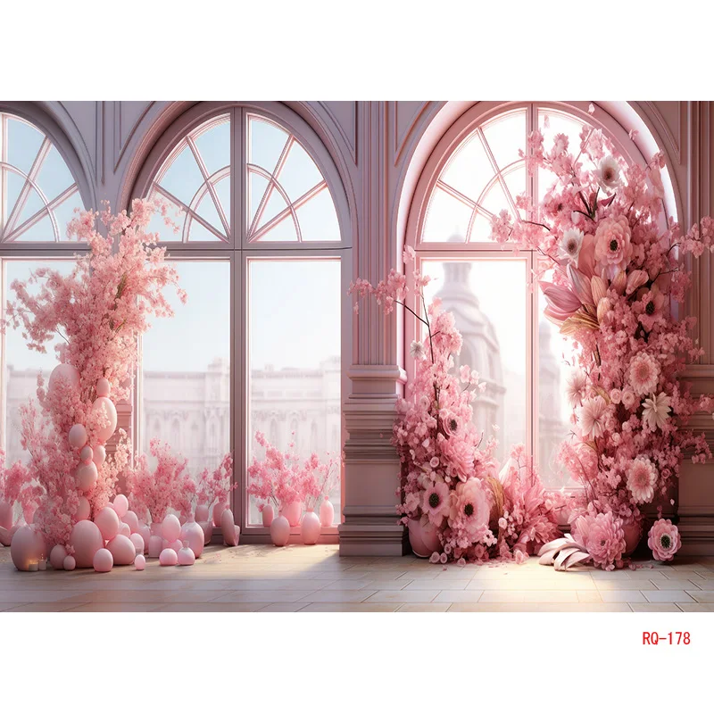 SHENGYONGBAO Wedding Interior Decor Abundance Of Flowers Background Valentine\'s Day Love Studio Photography Backdrops RQ-24