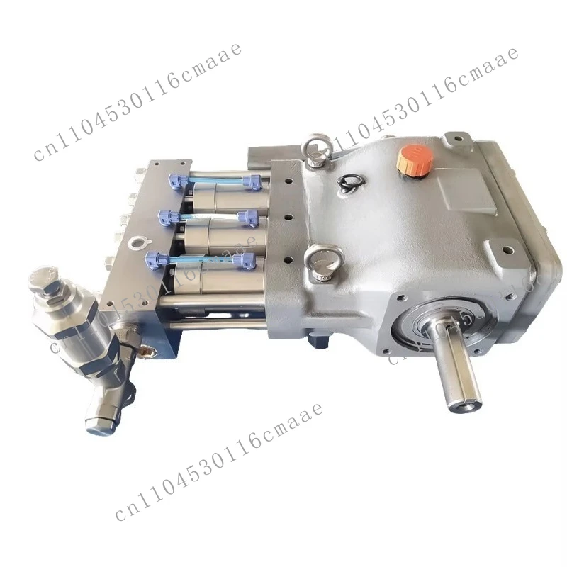 Industrial filter element horizontal high pressure cleaning 500bar plunger pump  frequency conversion motor deburring cleaning