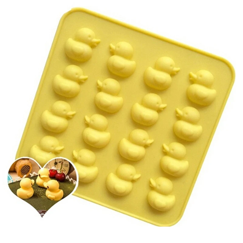 Cute Duck Silicone Mold DIY Chocolate Ice Biscuit Candy Moulds