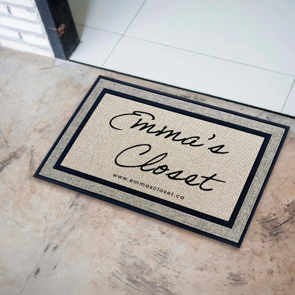 Personalized Doormat Custom Carpet Customized Business Logo Text Print Anti Slip Commercial Space Company Decor Gift
