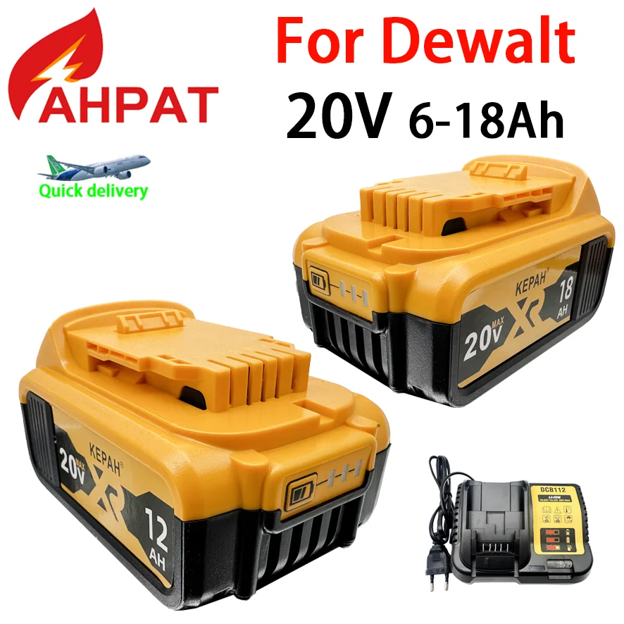 For DeWalt DCB609 Battery 20V/60V 6-18Ah MAX Replacement Li-ion Battery For DeWalt DCB200 DCB547-XJ DCB201 Tool Battery