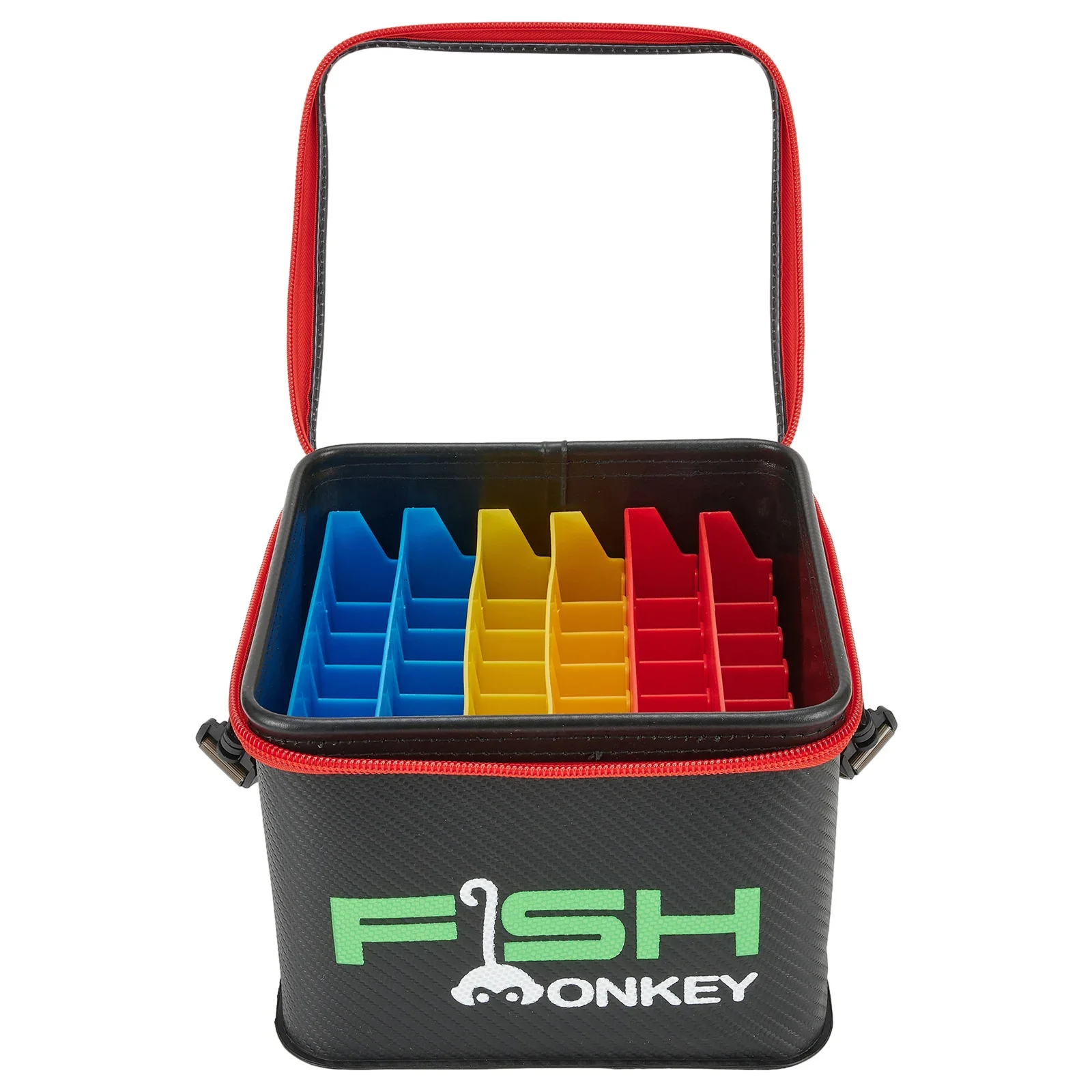 

Outdoor Fishing Lure Tackle Storage Bucket Portable EVA 48 Slot Squid Jig Storage Case Bag Fishing Accessories Iscas Pesca