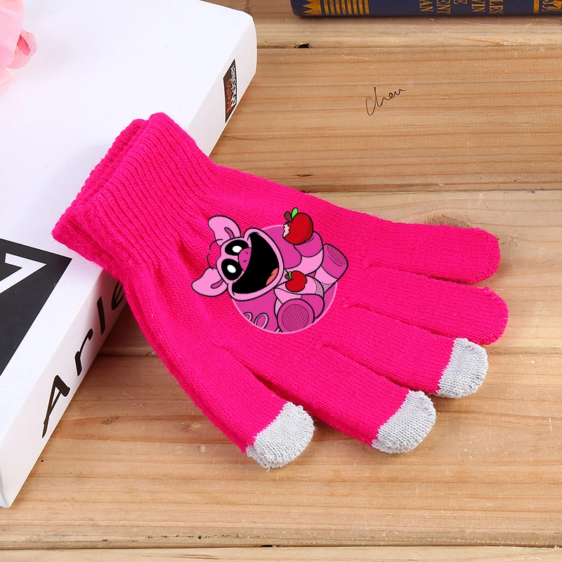 Smilings Critters Jungen Mädchen Handschuhe Cartoon Kind Kinder Bildschirm Handschuhe Winter Warm Anime Zubehör Kinder Geburtstag Nette Geschenke