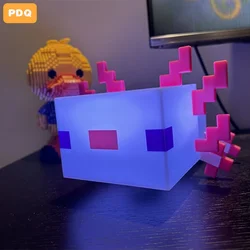 Juego LED que rodea el fuego, lagarto, luz nocturna junto a la cama, juguete de cinco colores, modelo DIY, luz de ambiente, lámpara de regalo para niños para dormitorio