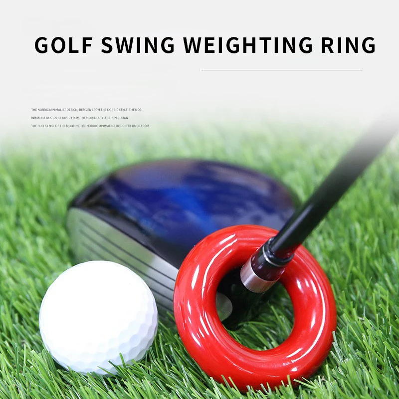 Golf Accessories Compact and Portable Golf Weighted Ring Club Head Golf Swing Power Training