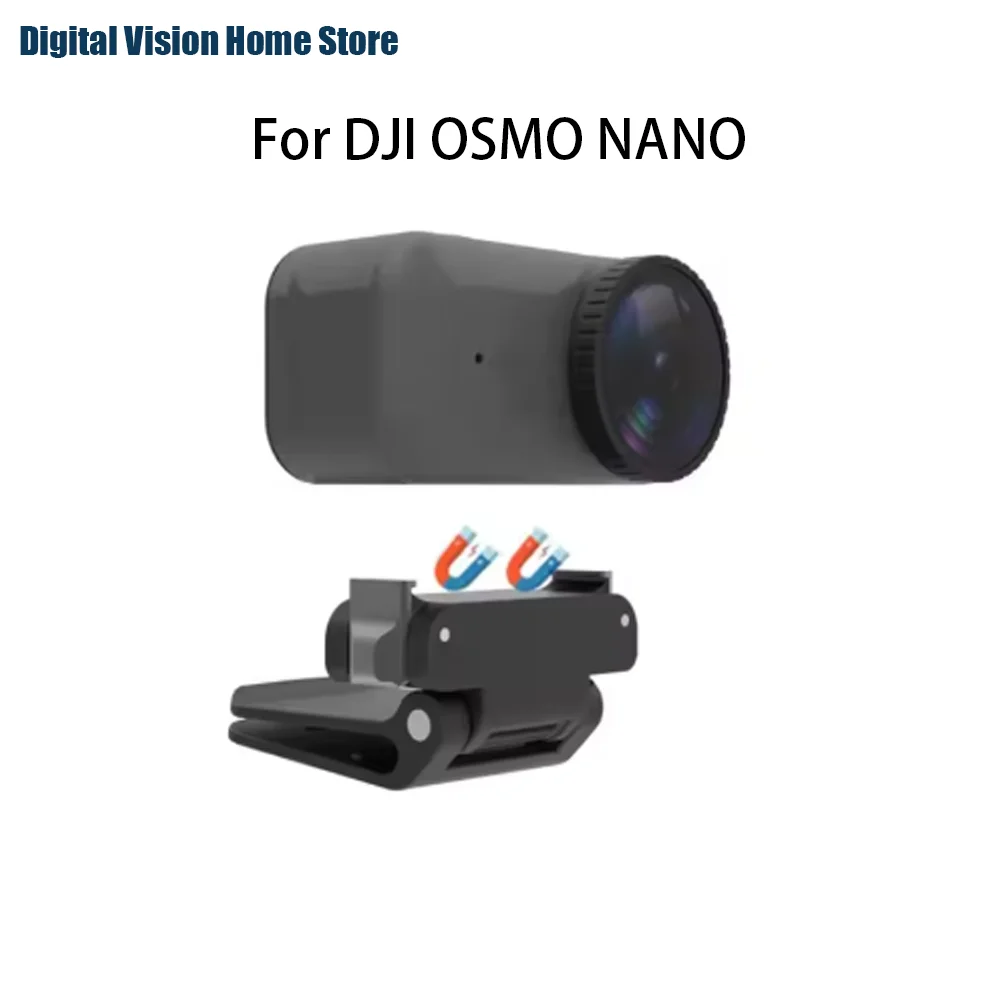 Hat Clip For DJI Osmo Nano Action Thumb Camera Vertical-Horizontal Mount Fixed Bracket Desktop Stand Accessories, 360 Rotatable